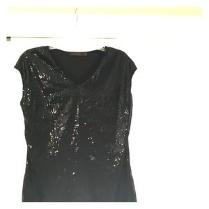 Black Sequin Top